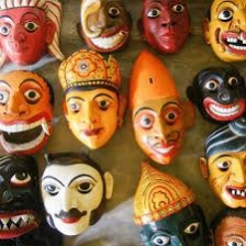 Traditional mask making work shop in Ambalangoda
